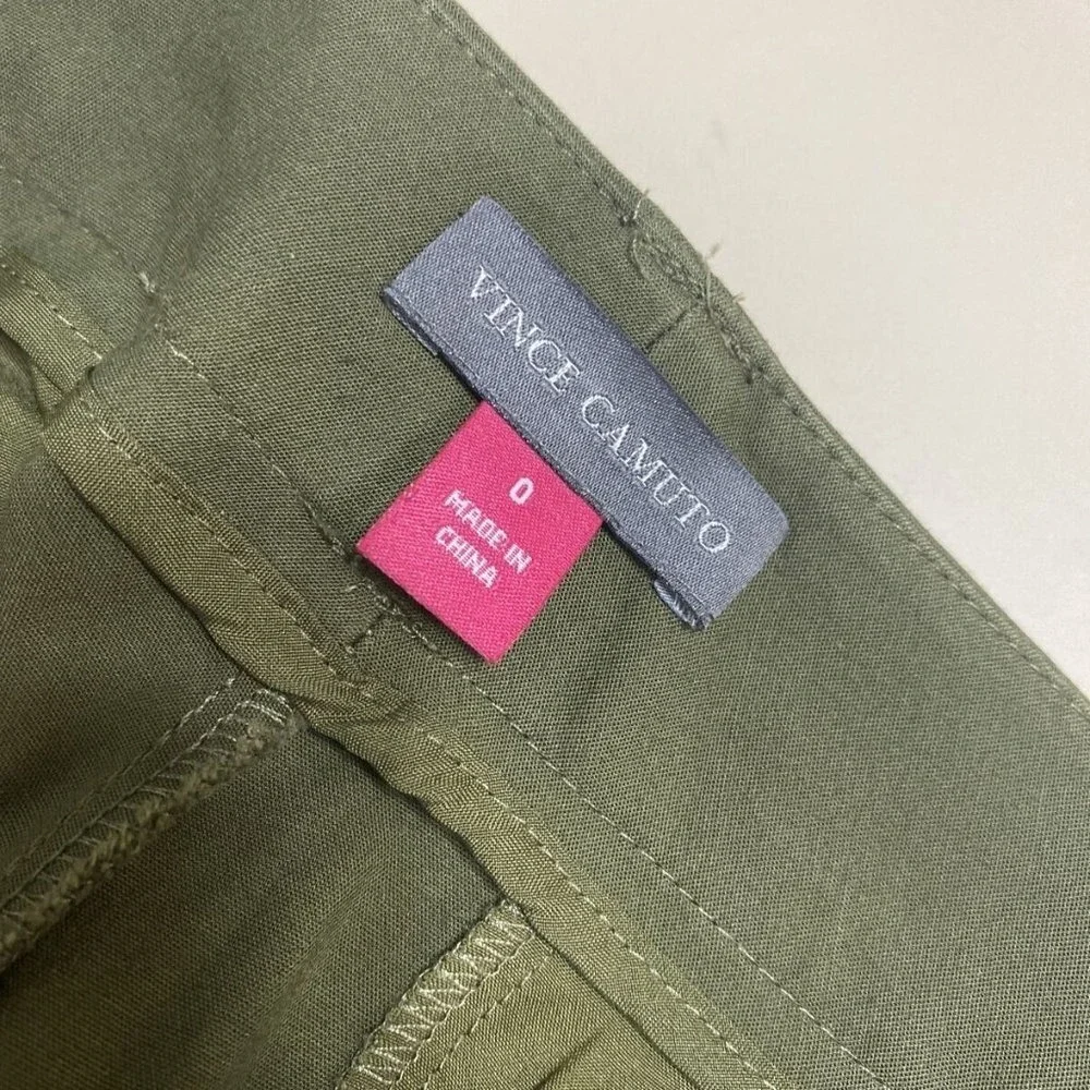 Vince Camuto Olive Green Shorts Career Casual Pockets Size‎ 0